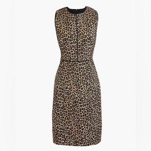 J. Crew Leopard Print Sheath Dress